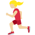 🏃🏼‍♀️ woman running: medium-light skin tone display on Twitter